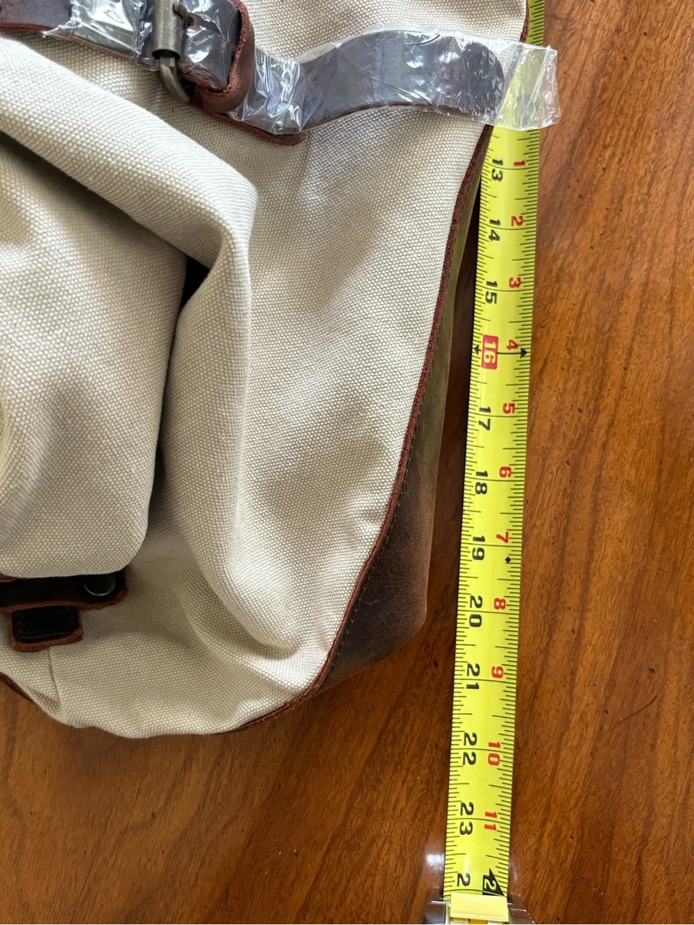 Canvas & Leather Overnight Weekender Duffle Bag NEW
